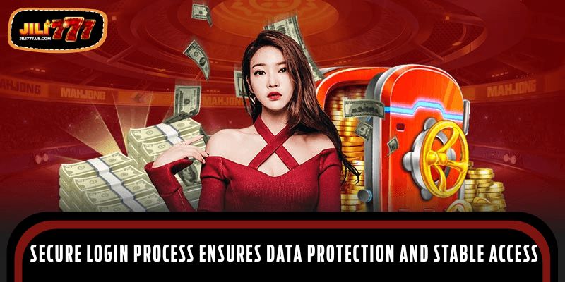 Secure login process ensures data protection and stable access